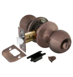 Ручка защелка Punto DK672 AC-BK (6072 AC-B) (фик.) медь