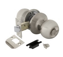 Ручка защелка  Ajax DK682 SN-BK (6082 SN-B) (фик.) мат. никель