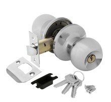 Ручка защелка  Ajax DK682 CP-ET (6082 CP-E) (кл./фик.) хром