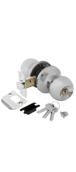 Ручка Ajax (Аякс) защелка DK682 CP-ET (6082 CP-E) (кл./фик.) хром