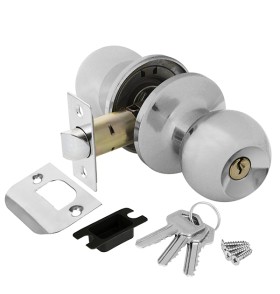 Ручка защелка  Ajax DK682 CP-ET (6082 CP-E) (кл./фик.) хром