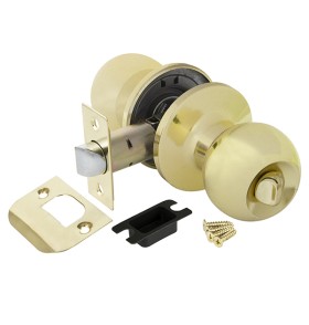 Ручка защелка  Ajax DK682 PB-BK (6082 PB-B) (фик.) золото