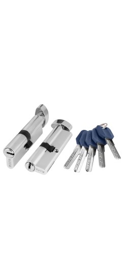 Цилиндровый Punto (Пунто) механизм (Z402/120) Z4002Knob120(55+10+55) с вертушкой CP хром