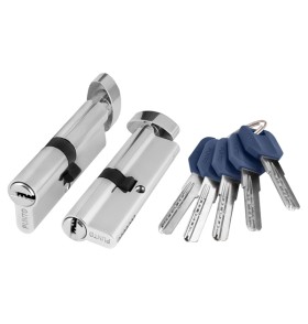 Цилиндровый механизм Punto (Z402/120) Z4002Knob120(55+10+55) с вертушкой CP хром