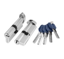 Цилиндровый механизм Punto (Z402/90) Z4002Knob90(40+10+40) с вертушкой CP хром