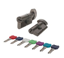 Цилиндровый механизм MaxPro7002Knob70mm(30+10+30) GR графит 7key с вертушкой