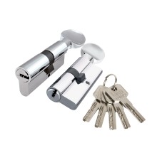 Цилиндровый механизм Punto Z3002Knob80(40+10+30) с вертушкой CP хром