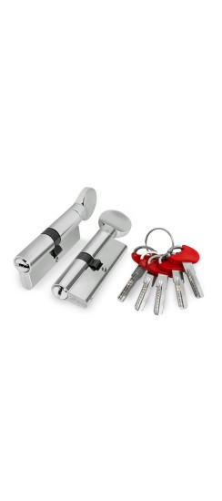 Цилиндровый Fuaro (Фуаро) механизм (D-PRO502/120) D-PRO5002Knob120(55+10+55) CP хром 5Key