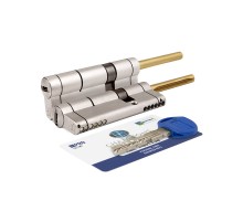 Цилиндровый механизм под вертушку (дл. шток) CP4P713101 (102 мм/66+10+26) МАТ.НИКЕЛЬ