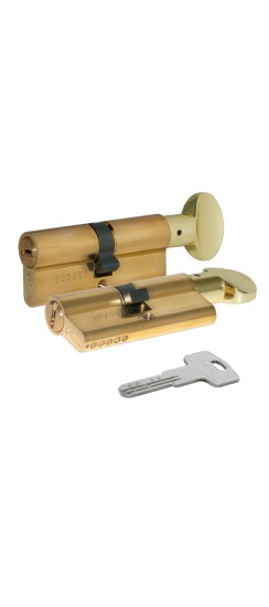 Цилиндровый механизм Kale kilit (Кале килит) с вертушкой 164 BM/90 (40+10+40) mm латунь 5 кл.