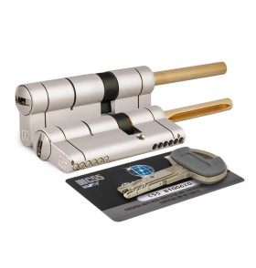 Цилиндровый механизм под вертушку Mottura  (дл. шток) C55P513101C5 (82 мм/46+10+26), МАТ.НИКЕЛЬ