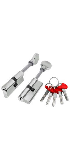 Цилиндровый Fuaro (Фуаро) механизм (D-PRO507/90) D-PRO5007Tang90(55+10+25) CP хром 5Key со штоком Цилиндровый Fuaro (Фуаро) механизм (D-PRO507/90) D-PRO5007Tang90(55+10+25) CP хром 5Key со штоком