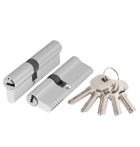 Цилиндровый механизм Ajax (AX200/90) AX2000Key90 (40+10+40) CP хром