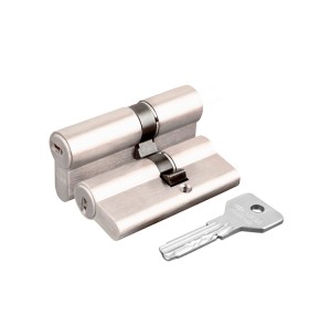 Цилиндровый механизм Cisa ASIX OE300-18.12 (80 мм/35+10+35), НИКЕЛЬ