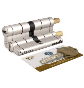 Цилиндровый механизм под вертушку Mottura  Mottura  C39F364601C5 (82 мм/31+10+41), МАТ.НИКЕЛЬ