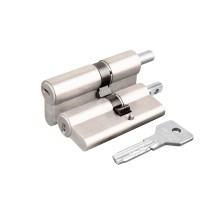 Цилиндровый механизм под вертушку Cisa ASIX OE302-85.12 (80 мм/40+10+30), НИКЕЛЬ