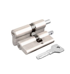 Цилиндровый механизм под вертушку Cisa ASIX OE302-85.12 (80 мм/40+10+30), НИКЕЛЬ