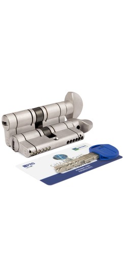 Цилиндровый механизм Mottura (Моттура) с вертушкой CP4F414101R (82 мм/36+10+36) МАТ.НИКЕЛЬ