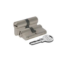 Цилиндровый механизм Kale Kilit164 SN/90 (40+10+40) mm никель 5 кл.