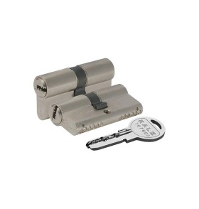 Цилиндровый механизм Kale Kilit164 SN/90 (40+10+40) mm никель 5 кл.