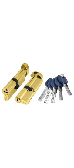 Цилиндровый Punto (Пунто) механизм (Z402/90) Z4002Knob90(40+10+40) с вертушкой PB латунь Цилиндровый Punto (Пунто) механизм (Z402/90) Z4002Knob90(40+10+40) с вертушкой PB латунь