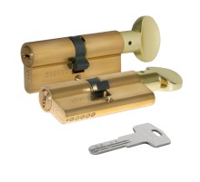 Цилиндровый механизм с вертушкой Kale Kilit 164 BM/80 (35+10+35) mm латунь 5 кл.