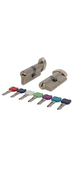 Цилиндровый Punto (Пунто) механизм MaxPro7002Knob90mm(30+10+50) SN никель 7key с вертушкой Цилиндровый Punto (Пунто) механизм MaxPro7002Knob90mm(30+10+50) SN никель 7key с вертушкой