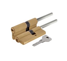 Цилиндровый механизм под вертушку (дл. шток) Cisa ASIX OE307-90.00 (80 мм/45+10+25), ЛАТУНЬ