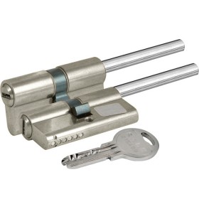 Цилиндровый механизм под вертушку Kale Kilit (дл.шток) 164 SX/76 (40+10+26) mm никель 5 кл.