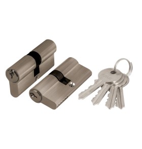 Цилиндровый механизм Ajax (AX100/60) AX1000Key60 (25+10+25)/HD AB бронза 4Key