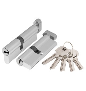 Цилиндровый механизм Ajax (AX202/110) AX2002Knob110 (50+10+50) CP хром с вертушкой