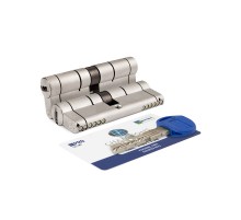 Цилиндровый механизм Mottura  CP4D464601 (92 мм/41+10+41) МАТ.НИКЕЛЬ