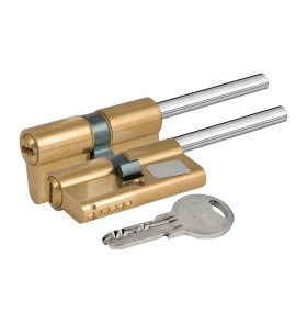 Цилиндровый механизм под вертушку Kale Kilit (дл.шток) 164 SX/76 (40+10+26) mm латунь 5 кл.