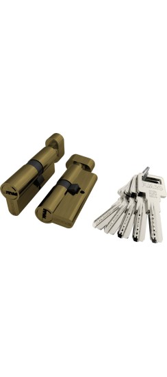 Цилиндровый Fuaro (Фуаро) механизм (R602/60) R6002Knob60(25+10+25) AB бронза 5Key с вертушкой Цилиндровый Fuaro (Фуаро) механизм (R602/60) R6002Knob60(25+10+25) AB бронза 5Key с вертушкой