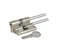 Цилиндровый механизм под вертушку Kale Kilit (дл.шток) 164 SX/81 (45+10+26) mm никель 5 кл.