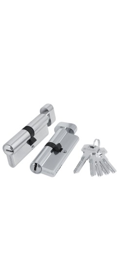 Цилиндровый Fuaro (Фуаро) механизм (200 ZM/90) 2000ZMKnob90(35+10+45) CP хром 5Key с вертушкой Цилиндровый Fuaro (Фуаро) механизм (200 ZM/90) 2000ZMKnob90(35+10+45) CP хром 5Key с вертушкой