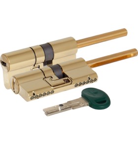 Цилиндровый механизм под вертушку Mottura  (дл. шток) C31P513101LC5 (82 мм/46+10+26), ЛАТУНЬ (PVD)