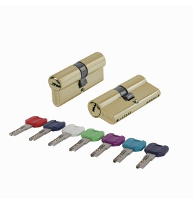 Цилиндровый механизм MaxPro7000Key70mm(30+10+30) SSG сатин.золото 7key