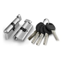 Цилиндровый механизм Punto (A202/80) A2002Knob80(40+10+30) с вертушкой SN никель