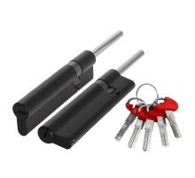 Цилиндровый механизм D-PRO5007 Tang 100 w/k (65+10+25) BL-24 черный 5Key без верт.