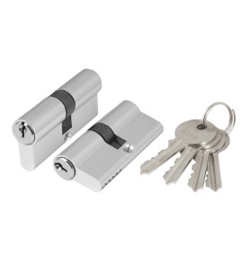 Цилиндровый механизм Ajax (AX100/60) AX1000Key60 (25+10+25)/HD CP хром 4Key