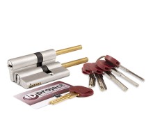 Цилиндровый механизм под вертушку Mottura  Mottura  (дл. шток) DPC1P6131 S3 (92 мм/56+10+26) САТИН.НИКЕЛЬ, 5+1 кл.