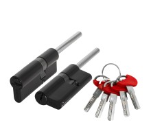 Цилиндровый механизм D-PRO5007 Tang 75 w/k (40+10+25) BL-24 черный 5Key без верт.
