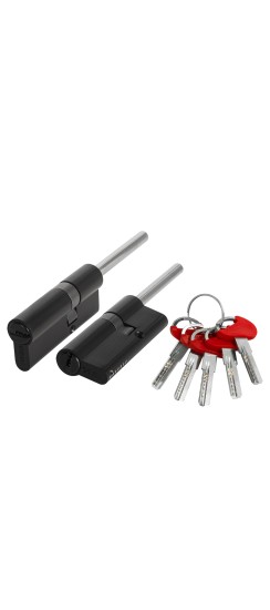 Цилиндровый Fuaro (Фуаро) механизм D-PRO5007 Tang 75 w/k (40+10+25) BL-24 черный 5Key без верт.