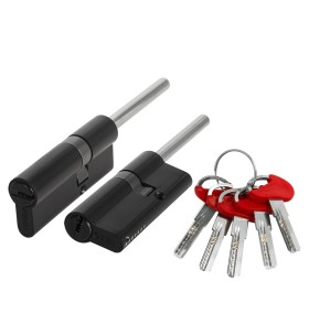 Цилиндровый механизм D-PRO5007 Tang 75 w/k (40+10+25) BL-24 черный 5Key без верт.