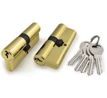 Цилиндровый механизм (100 ZA/60) 1000ZAKey60(25+10+25) PB латунь 5Key