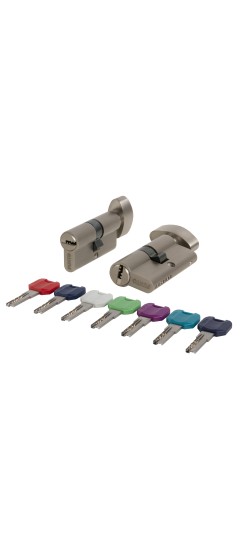 Цилиндровый Punto (Пунто) механизм MaxPro7002Knob65mm(30+10+25) SN никель 7key с вертушкой Цилиндровый Punto (Пунто) механизм MaxPro7002Knob65mm(30+10+25) SN никель 7key с вертушкой