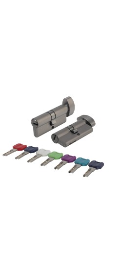 Цилиндровый Punto (Пунто) механизм MaxPro7002Knob60mm(25+10+25) GR графит 7key с вертушкой