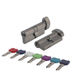 Цилиндровый механизм MaxPro7002Knob60mm(25+10+25) GR графит 7key с вертушкой