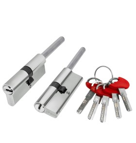 Цилиндровый механизм D-PRO5007 Tang 105 w/k (70+10+25) CP хром 5Key  без верт.